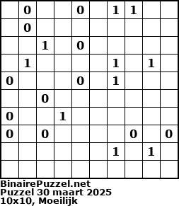 Binaire Puzzel