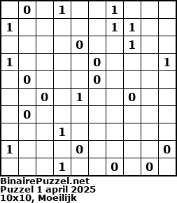 Binaire Puzzel