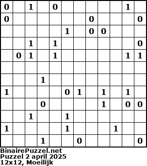 Binaire Puzzel