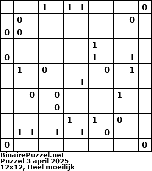 Binaire Puzzel