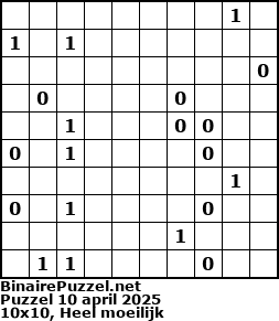 Binaire Puzzel