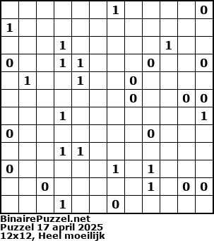 Binaire Puzzel