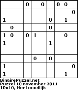 Binaire Puzzel
