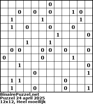 Binaire Puzzel