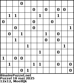Binaire Puzzel