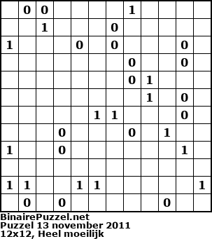 Binaire Puzzel
