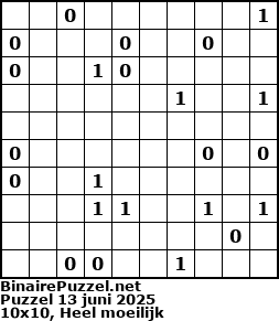 Binaire Puzzel