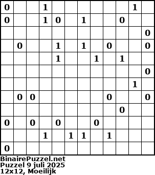 Binaire Puzzel