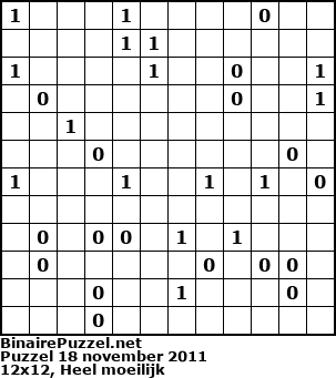 Binaire Puzzel