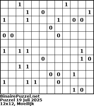 Binaire Puzzel