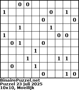 Binaire Puzzel