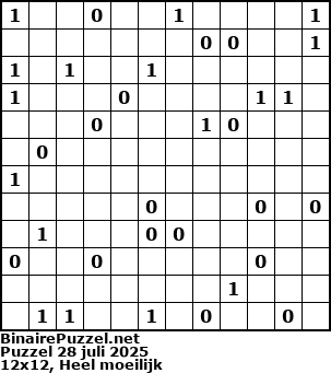 Binaire Puzzel