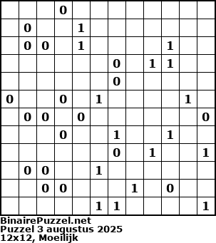 Binaire Puzzel