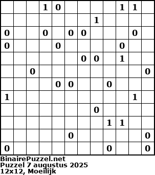 Binaire Puzzel