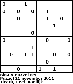 Binaire Puzzel