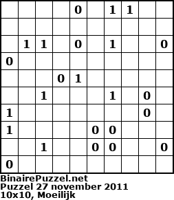 Binaire Puzzel