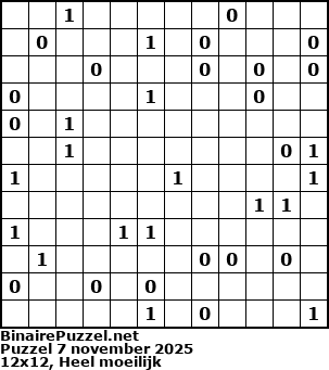 Binaire Puzzel