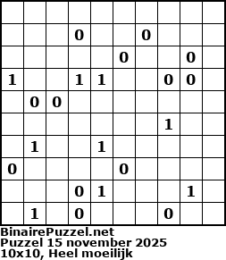 Binaire Puzzel