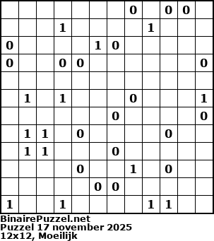 Binaire Puzzel