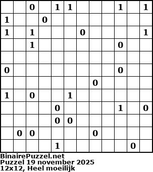 Binaire Puzzel