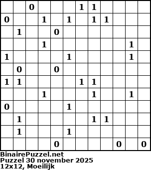 Binaire Puzzel