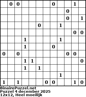 Binaire Puzzel