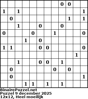Binaire Puzzel