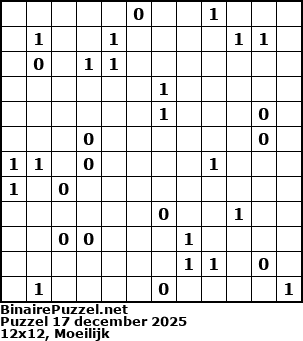 Binaire Puzzel