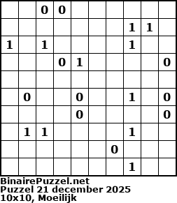 Binaire Puzzel