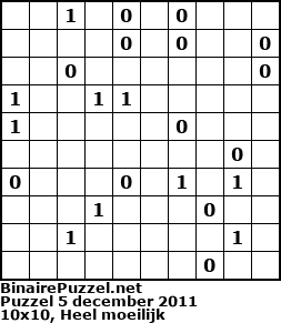 Binaire Puzzel