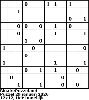Binaire Puzzel
