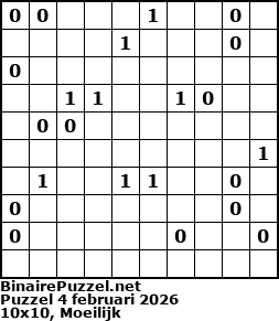 Binaire Puzzel