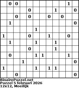 Binaire Puzzel