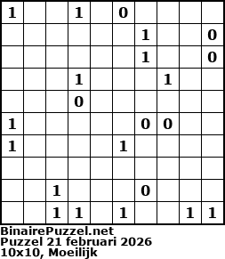 Binaire Puzzel