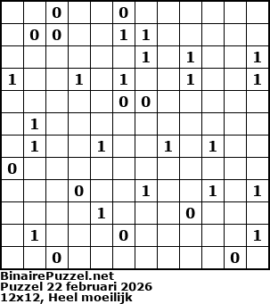 Binaire Puzzel