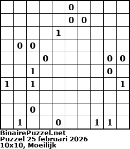 Binaire Puzzel