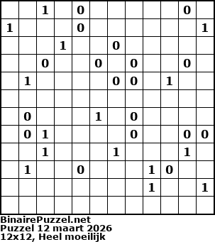 Binaire Puzzel