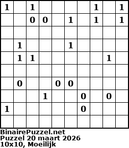 Binaire Puzzel