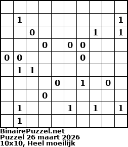 Binaire Puzzel