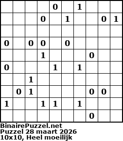 Binaire Puzzel