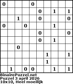 Binaire Puzzel