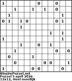 Binaire Puzzel