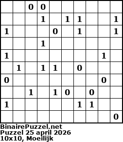 Binaire Puzzel