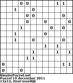 Binaire Puzzel