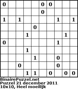 Binaire Puzzel