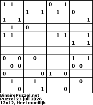 Binaire Puzzel
