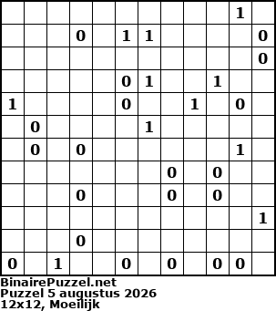 Binaire Puzzel