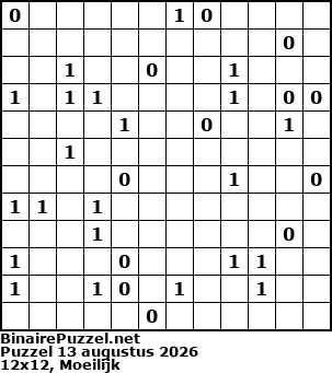 Binaire Puzzel