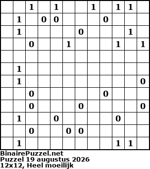 Binaire Puzzel