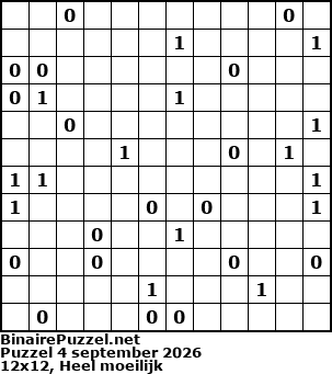 Binaire Puzzel
